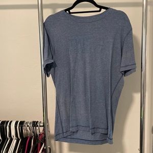 Mens Lululemon T Shirt Heathered Blue Sz M